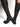 Vanisé Cotton Knee-High - Nero/Grigio